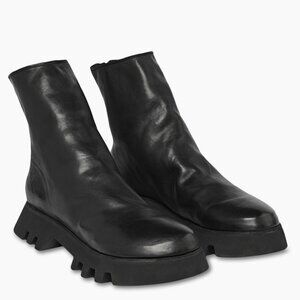 Guidi ZO08V Leather Ankle Boots in Black 38.5